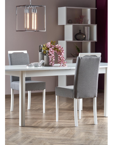 FLORIAN Stół Rozkładany 160-228cm Biały/Biały - Minimalistyczna Elegancja