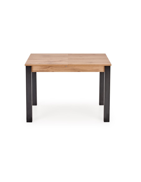 GINO Stół Rozkładany 100-135cm Dąb Wotan/Czarny - Kontrast i Styl