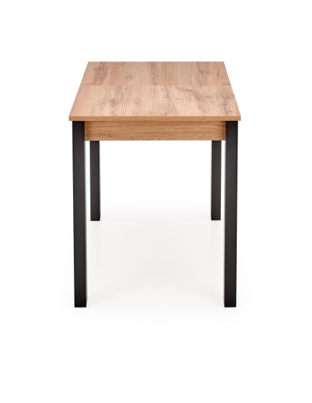 GINO Stół Rozkładany 100-135cm Dąb Wotan/Czarny - Kontrast i Styl