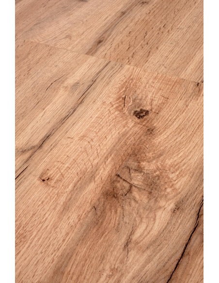 GINO Stół Rozkładany 100-135cm Dąb Wotan/Czarny - Kontrast i Styl