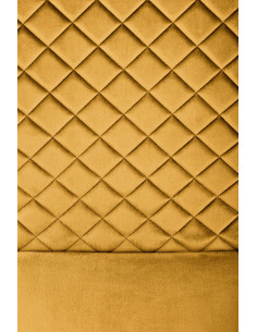 K442 Krzesło Velvet Musztardowe na Płozie z Uchwytem - Ciepło i Styl 2