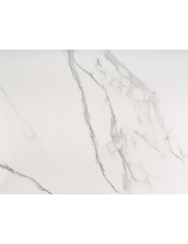 ADOLFO Stół Rozkładany 160-200cm Spiek Biały Marmur - Gustowny