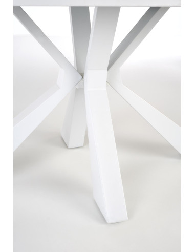 ADOLFO Stół Rozkładany 160-200cm Spiek Biały Marmur - Gustowny