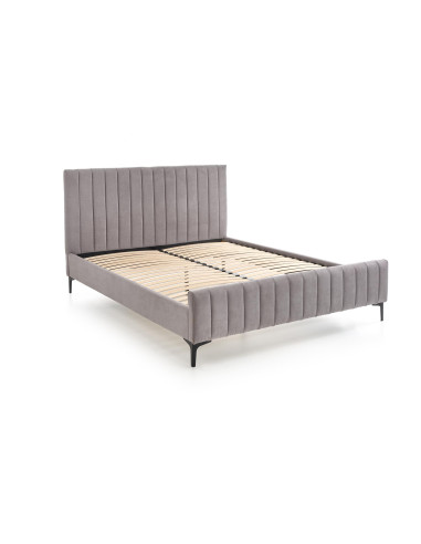 FRANCESCA Łóżko 160x200 cm Jasny Popiel - Wygodny Zdrowy Sen