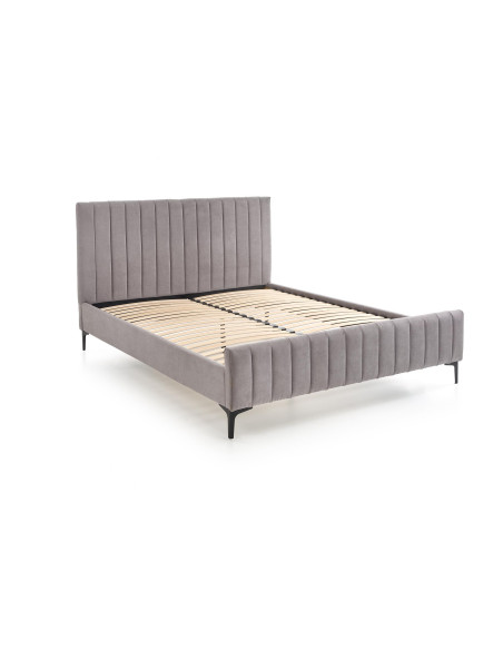 FRANCESCA Łóżko 160x200 cm Jasny Popiel - Wygodny Zdrowy Sen