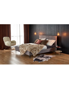 FRANCESCA 160, łóżko, jasny popielaty (3p 1szt) 2