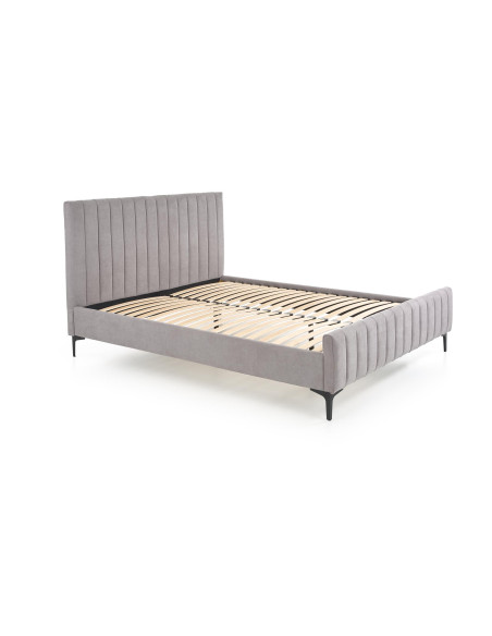 FRANCESCA Łóżko 160x200 cm Jasny Popiel - Wygodny Zdrowy Sen