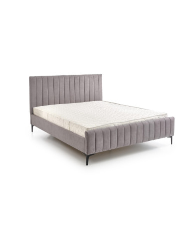 FRANCESCA Łóżko 160x200 cm Jasny Popiel - Wygodny Zdrowy Sen