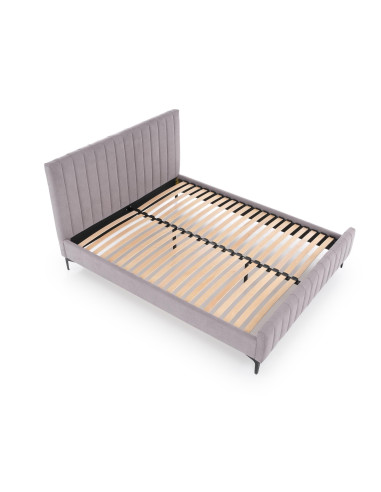 FRANCESCA Łóżko 160x200 cm Jasny Popiel - Wygodny Zdrowy Sen