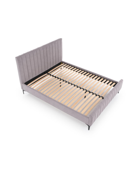 FRANCESCA Łóżko 160x200 cm Jasny Popiel - Wygodny Zdrowy Sen