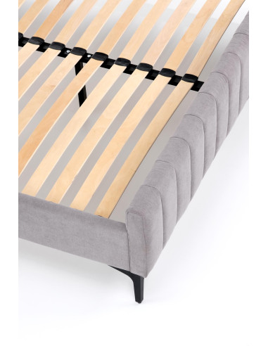 FRANCESCA Łóżko 160x200 cm Jasny Popiel - Wygodny Zdrowy Sen