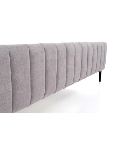 FRANCESCA Łóżko 160x200 cm Jasny Popiel - Wygodny Zdrowy Sen