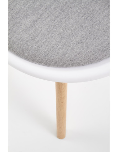 K308 Krzesło Biały/Popielaty - Komfort i Nowoczesny Design