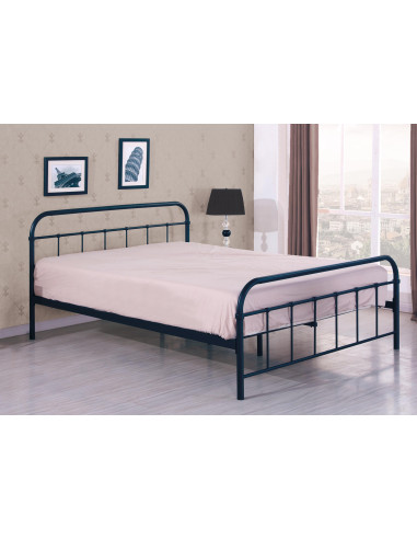 LINDA 120x200 cm Eleganckie Łóżko w Kolorze Czarnym - Styl i Komfort