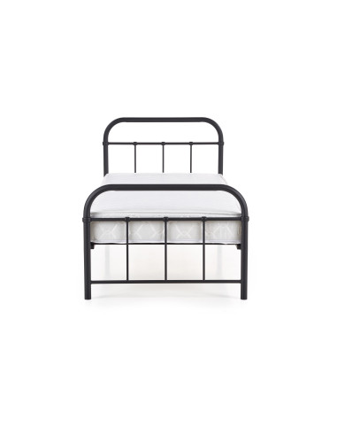 LINDA 90x200 cm Łóżko Czarne - Nowoczesny Design, Maksymalna Wygoda