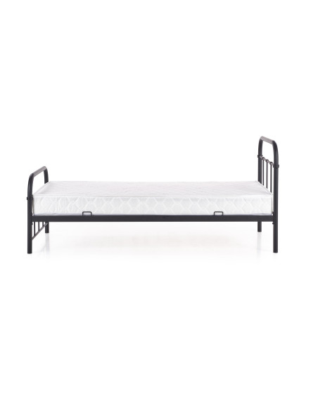 LINDA 90x200 cm Łóżko Czarne - Nowoczesny Design, Maksymalna Wygoda