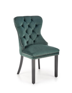 MIYA Krzesło Pikowane Velvet Ciemny Zielony - Głęboki Kolor i Wygoda