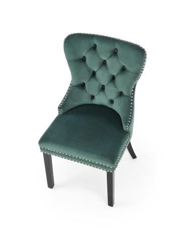 MIYA Krzesło Pikowane Velvet Ciemny Zielony - Głęboki Kolor i Wygoda