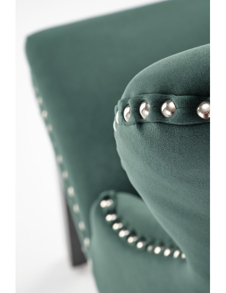 MIYA Krzesło Pikowane Velvet Ciemny Zielony - Głęboki Kolor i Wygoda
