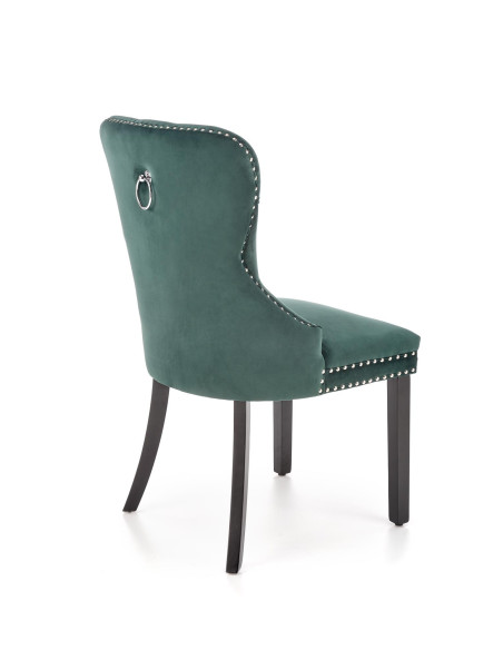 MIYA Krzesło Pikowane Velvet Ciemny Zielony - Głęboki Kolor i Wygoda