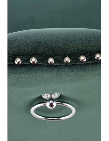 MIYA Krzesło Pikowane Velvet Ciemny Zielony - Głęboki Kolor i Wygoda