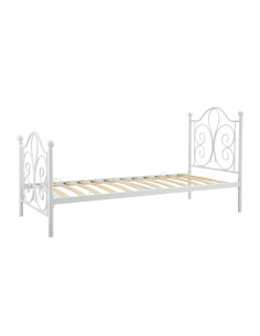 PANAMA 90 cm łóżko metalowe biały (2p 1szt)