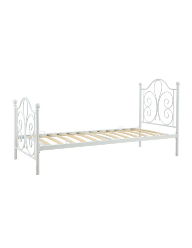PANAMA 90 cm łóżko metalowe biały (2p 1szt)