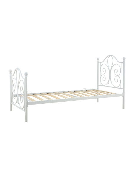 PANAMA 90 cm łóżko metalowe biały (2p 1szt)
