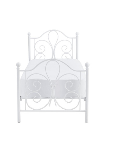 PANAMA 90 cm łóżko metalowe biały (2p 1szt)