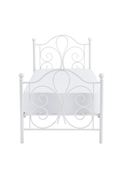 PANAMA 90 cm łóżko metalowe biały (2p 1szt)