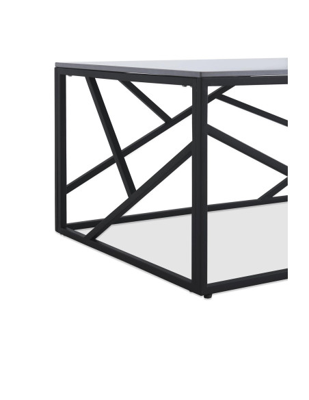 UNIVERSE Ława Popielaty Spiek Marmur 120/60/45 cm - Surowa Elegancja