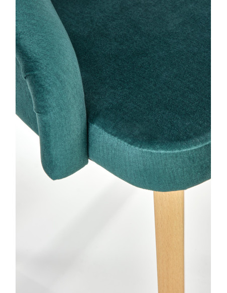 TOLEDO Krzesło Dąb Miodowy/Ciemny Zielony - Stylowa Wygoda na Co Dzień