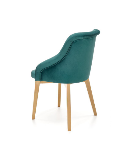 TOLEDO Krzesło Dąb Miodowy/Ciemny Zielony - Stylowa Wygoda na Co Dzień