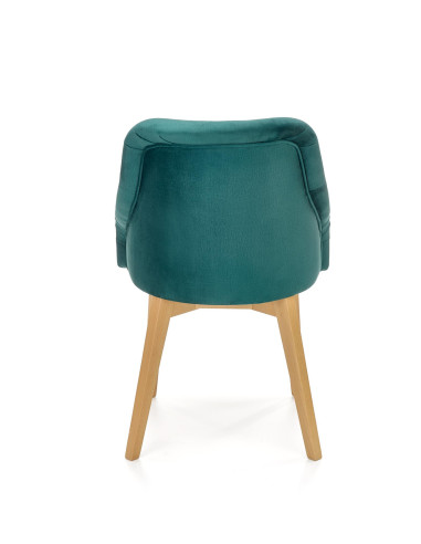 TOLEDO Krzesło Dąb Miodowy/Ciemny Zielony - Stylowa Wygoda na Co Dzień