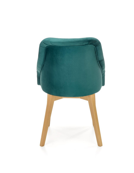 TOLEDO Krzesło Dąb Miodowy/Ciemny Zielony - Stylowa Wygoda na Co Dzień