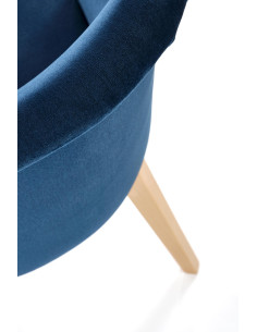 TOLEDO Krzesło Dąb Miodowy/Granatowy - Komfort w Klasycznym Wydaniu 2