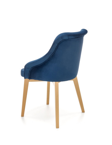 TOLEDO Krzesło Dąb Miodowy/Granatowy - Komfort w Klasycznym Wydaniu