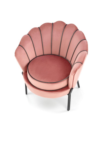 ANGELO Fotel Velvet Różowy BLUVEL 52 - Słodki Akcent w Wnętrzu