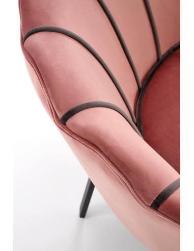 ANGELO Fotel Velvet Różowy BLUVEL 52 - Słodki Akcent w Wnętrzu