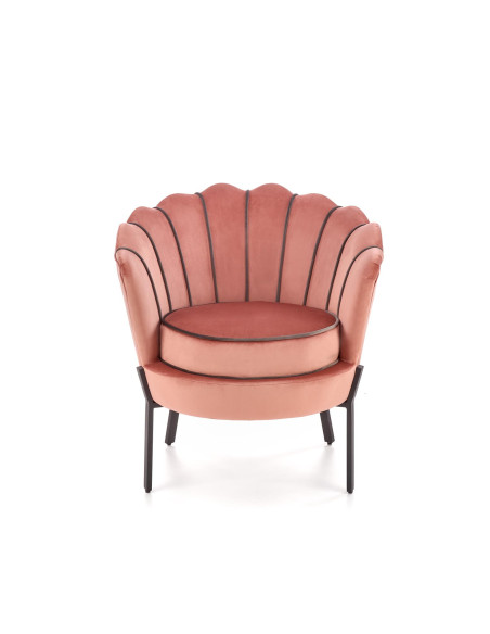 ANGELO Fotel Velvet Różowy BLUVEL 52 - Słodki Akcent w Wnętrzu