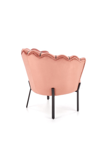 ANGELO Fotel Velvet Różowy BLUVEL 52 - Słodki Akcent w Wnętrzu
