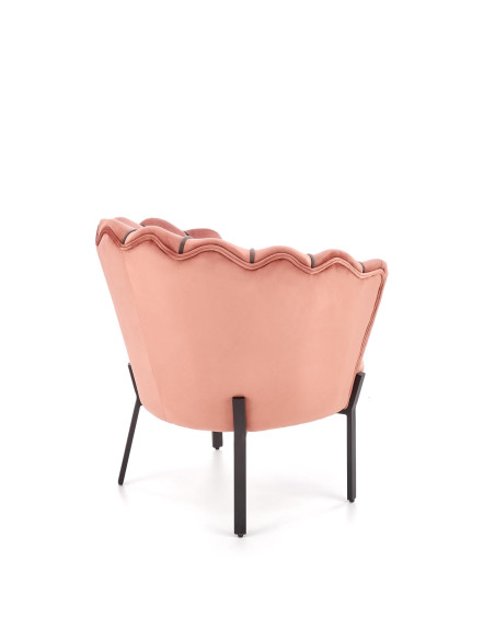 ANGELO Fotel Velvet Różowy BLUVEL 52 - Słodki Akcent w Wnętrzu