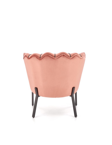 ANGELO Fotel Velvet Różowy BLUVEL 52 - Słodki Akcent w Wnętrzu