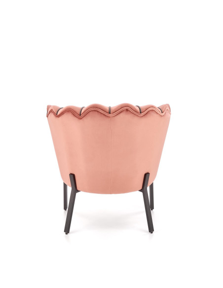 ANGELO Fotel Velvet Różowy BLUVEL 52 - Słodki Akcent w Wnętrzu