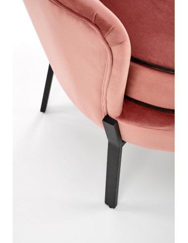 ANGELO Fotel Velvet Różowy BLUVEL 52 - Słodki Akcent w Wnętrzu