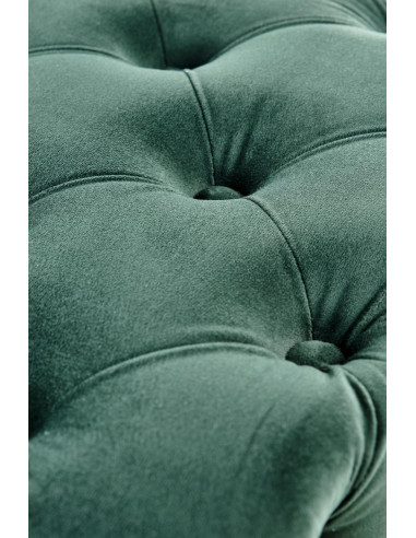 ATHENA Ławka Pikowana / C.Zielony Velvet - Luksusowa ze Złotymi Nogami