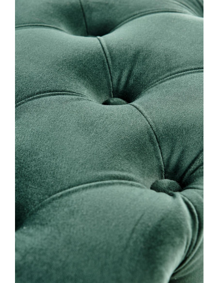 ATHENA Ławka Pikowana / C.Zielony Velvet - Luksusowa ze Złotymi Nogami