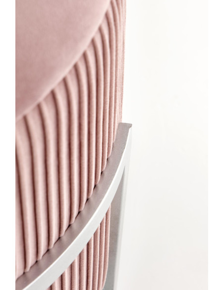 CRICKET Pufa Velvet Jasny Róż fi40cm z Pojemnikiem - Słodki Akcent Wnętrza