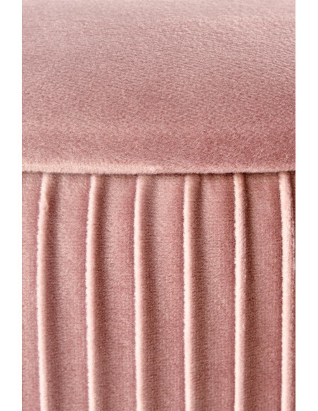 CRICKET Pufa Velvet Jasny Róż fi40cm z Pojemnikiem - Słodki Akcent Wnętrza