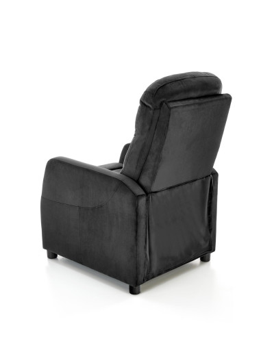 FELIPE_2 Fotel Rozkładany Velvet Czarny BLUVEL 19 - Elegancja i Komfort
